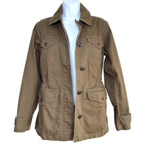 Filson Womens Cotton Utility Jacket Olive Green Size XS Safari Chore Cabincore